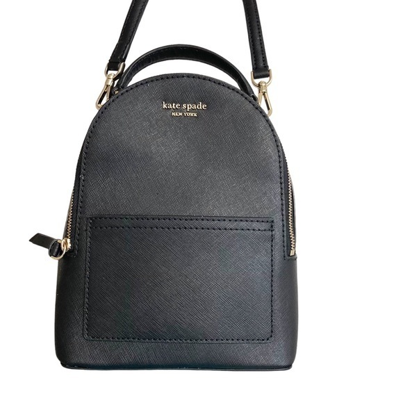 Kate Spade Mini Convertible Backpack Bag Black - Picture 1 of 7